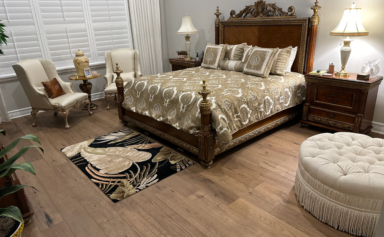 Hardwood flooring installed by Barnards Carpet One